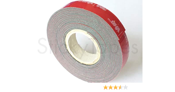 3m Vhb 5952f Double Sided Adhesive Foam Tape 12mm X 2m Roll Ideal For Powder Coated Surfaces Trim Attachment Amazon Co Uk Diy Tools
