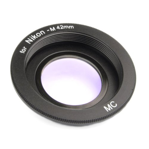 BAGUE NIKON - M42 avec lentille et MAP    l infini compatible avec tous les bo  tiers NIKON num  riques