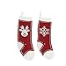 Produktbild 2 teile/satz Gestrickte Weihnachten Hängende Tasche Dekorative Socken Geschenk Taschen Wolle Weihnachten Socken Weihnachtsstrümpfe Dekoration Jacquard Geschenk Socken