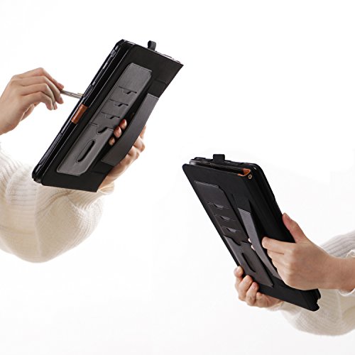 iPad Pro 10.5 Hülle, iPad Pro 10.5, Fyy® [Super Funktionsserien] Hochwertige Kunstleder Hülle mit Halterungen für Karten, Notizen für Apple iPad 10.5 Zoll (2017 ), Schwarz+Braun (mit automatischer Schlaf/ Weck-Funktion) - 7