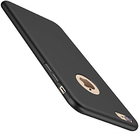 iPhone 6S Plus Case, Flyyu Simple Stylish Slim Fit Shell Full Protective Matte Finish Coating Hard Plastic Phone Case Cover for Apple iphone 6s Plus - 5.5'' – Black