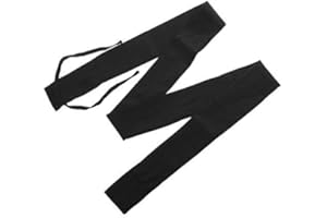 DIVISTAR Cotton Cloth Fishing Rod Protector Sleeve Sock Storage Bag Black