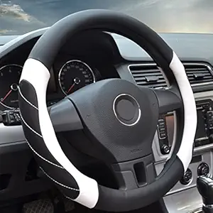 Glaceon Auto Car Steering Wheel Cover Universal for Winter, Universal Size for DIY Steering Wheel Protector (Faux Leather)
