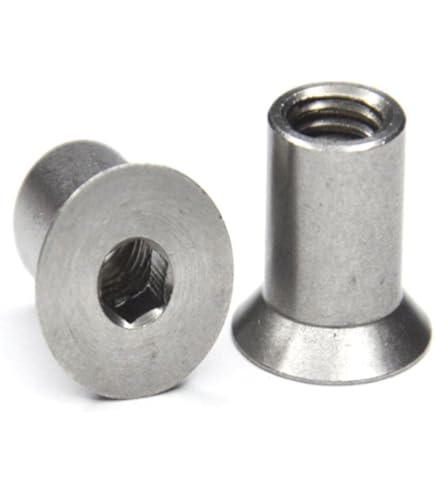 Hülsenmuttern M6 X 10 Vernickelt, Innensechskant