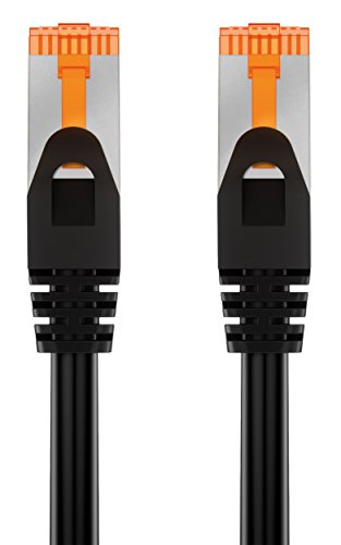 mumbi 10m Cat.6 Ethernet Lan Netzwerkkabel – Cat.6 FTP (RJ-45) 10 Meter Kabel in schwarz - 4