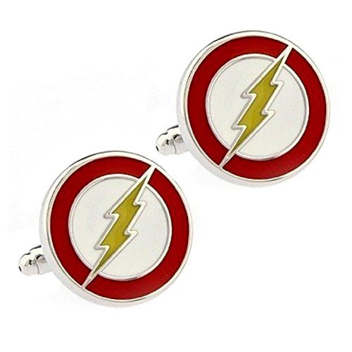 Ducomi® Cufflinks Super Heroes Collection - Batman, Superman, Green Lantern, Captain America, Iron Man, Star Trek, Star Wars, Thor, Spiderman, Phantom (Flash)