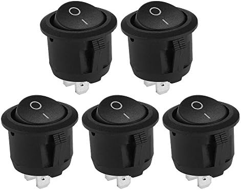 Wady 5x On/Off Self Latching Press Buttons Rocker Switch Toggle for Car Auto Boat