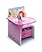 Disney Princess Chair Desk with Storage Bin-E (Purple)