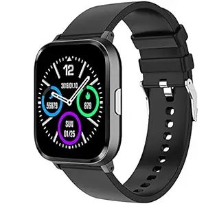 Fire-Boltt Ninja 2 SpO2 Full Touch Smartwatch with 30 Workout Modes, Heart Rate Tracking, and 100+ Cloud Watch Faces, 7 Days of extensive Battery, Deep Black, M