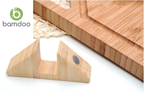 Bambus Schneidebrett mit Halter - 3