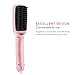 Hair Straightener Brush, Amir® Styling Comb, Instant Magic Silky Straight Hair Styling, High End LCD Temperature Display, Anti Scald, with PTC heating + Anion Hair Care, No Damage, Detangling Ceramic Styling Tool Easy to Use, Great for Mother's day [New 2 in 1]