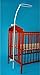 CANOPY / DRAPE / MOSQUITO NET TO FIT COT/COT BED with HOLDER (Magenta Stripes with Holder)