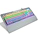 Produktbild CHUSHENG Mechanische Tastatur, Konfliktfreier Zweifarben-Injektionsschlüssel Mit 104 Tasten, Wasserdicht, Staubdicht, Leicht Zu Reinigen Und Langlebig 10 Arten Von Hintergrundbeleuchtung,B