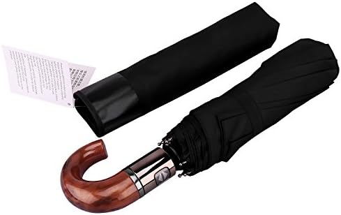 Folding Umbrella Auto Open and Close Compact with 10-Rib Windproof Rainproof UV Protection Reinforced Frame Tested in 60mph Winds Easy Carry for Rain & Sun