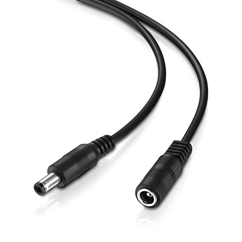 adaptare 95017 Verlängerungs Kabel DC-Hohlstecker mit Buchse (5,5 x 2,5 mm, 5 m)