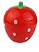 Moolecole Creative Red Cute Strawberry Plastic Trash Bin Table Office Desk Mini Dustbin Trash Can With Cover