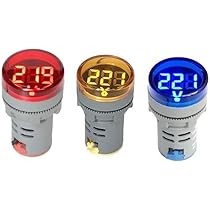 vava様 Multispan AV-22 Single Phase Digital Ampere + Volt Meter 72 x 72 x