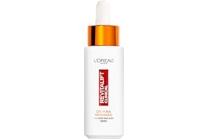 L'OREAL PARIS L'Oréal Paris Siero Viso 12% Pura Vitamina C, Per Pelle Più Luminosa e Pori Meno Visibili, Revitalift Clinical, 30 ml