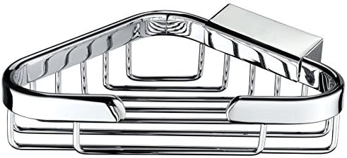 VELMA - TD-307R-1 - Premium quality shower caddy - elegant timeless design - highly polished chrome-plated brass - no plastic - 100% rustproof! 100% rustproof - premium quality!