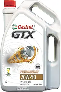 Castrol 1096/J7 GTX 20W-50 Petrol Engine Oil (5 L) - pack of 3