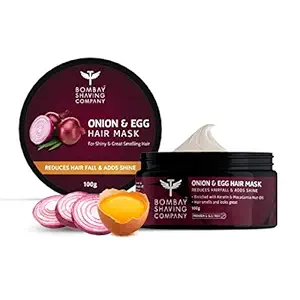 Bombay Shaving Company Onion & Egg Hair Mask for Hair fall and Breakage Control