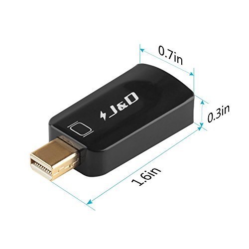 Mini DP auf HDMI, J&D Goldbeschichteter Mini Displayport (Thunderbolt) auf HDMI Kabel Adapter - 4