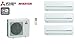 Produktbild MITSUBISHI tri-split Wandtattoo Inverter de Luxe mxz-4d72va + 3 x msz-fh25ve