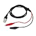 Imported 110cm BNC Q9 to Dual Alligator Clip Oscilloscope Test Probe Cable Lead RS.280.00