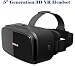 Ansio 5Th Gen 3D Vr Glasses, 3D Vr Headset Virtual Reality Box For Iphone 5 5S 6 Plus Samsung S3 Edge Note 4 And 3.5-5.5 Inch,Black RS.599.00