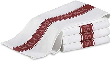 Williams Sonoma Kitchen Towels Set of 4 (Red)