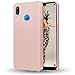 Price comparison product image NALIA Phone Case compatible with Huawei P20 Lite, Ultra-Thin Matte Hard-Cover Back Protector Skin, Protective Shockproof Slim Smartphone Bumper Backcase in Metallic Look, Color:Rose Gold