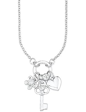 s.Oliver Kinder-Kette mit Anhänger 925 Silber rhodiniert Zirkonia weiß - 523066