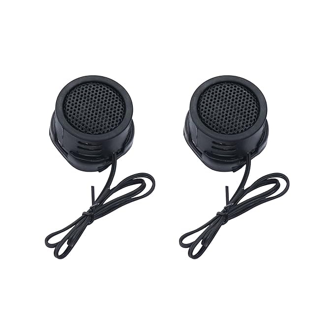 Generic Sp Electron 80W 4K- 25Khz 1.5 Inch Round Shape High Efficiency Dom Tweeter Pack Of 01 - Black, Coaxial