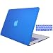Produktbild STONG Matte Gummierte Harte Schutzhülle für Macbook Air 13'' Hülle Cover Schale Schutz Hülle Tasche Silicon Case Shell Hard Plastik mattiert SchutzTasche + tpu Tastatur-Schutzfolie (Dunkelblau)