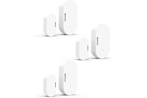 MOES Sensor de Puerta y Ventana Inteligente, Requiere Pasarela ZigBee Tuya, Detector de Luz Inalámbrico para Sistema de Alarma y Hogar, Compatible con Smart Life/MOES/Tuya, 3 Unidades