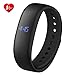 Produktbild Mpow Fitness Tracker mit Herzfrequenzmesser,IP67 Spritzfest Smart Armbänder mit Schrittzähler,Überwachung der Schlafqualität,Lautlose Alarme,GPS-Routenverfolgung mit magnetischem Ladekabel.