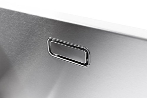 Luxus Edelstahlspüle, Edelstahlbecken, Spüle, Küchenspüle mit Hygieneradius, 500x400x185mm - 6