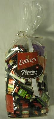 VILLARS MAITRE CHOCOLATIER SUISSE -7 RECETTES FLAVOURS DE CHOCOLAT DE PAQUES lait-lait noisettes-lait caramel- noir 72%-noir noisettes-noir café-noir croquant 500gr