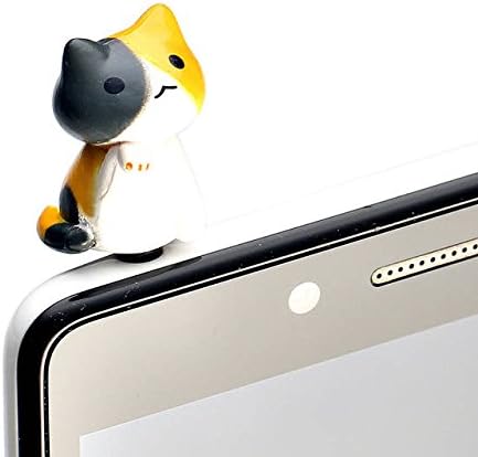 Generic Gray Fortune Lucky Cat Anti Dust Proof Plug Stopper for Iphone 4S Samsung GALAXY Note Edge LG G5 HTC 10 M10 SONY Xperia XA Ultra Z5 Dual E6683