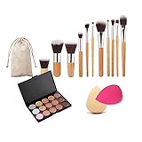 Imported 11 x Makeup Brush + 15-Color Concealer Palette + 2 x Cosmetic Sponge-54003210MG RS.820 (51.00% Off) - Amazon