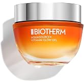 Biotherm Aquasource+ Vitamina Glow Gel hidratante con 2500 mg de vitamina B3, astaxantina y plancton Biotech, para una piel r