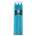 Produktbild Villa Collection Stabkerzen Rustik türkis 6er Set 2 x 25cm