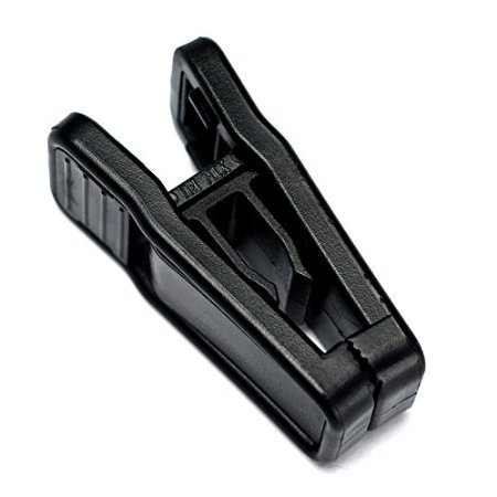 Aeeque® 20 Stück Robust Slim Schwarz Klammer Kunststoff Clips für Bekleidung / Hose / Kleid / Socken / Unterwäsche , Set of 20 - 4