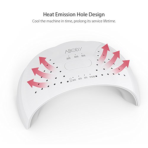 Abody 12W LED UV Lampe Drahtlos Nageltrockner Nail Dryer Fingernagel & Zehennagel Nagelhärtung Maschine Nail Art Malerei Salon Tool EU Plug - 5