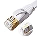 Produktbild Vandesail® Netzwerkkabel Cat. 7, Gigabit Ethernet LAN (RJ45)/Ultra Durable hohe Leistung, abgeschirmtes Ethernet-Patch-Kabel/STP/kompatibel mit Cat. 5/5e/6/Schalter 3m/ 10ft Blanco Plano