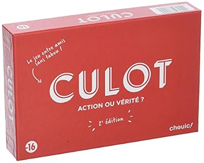 CHOUIC Culot, le jeu d'Action ou Vérité - Jeu de soirée adulte - 2ème édition
