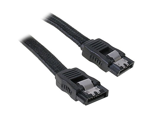 BitFenix SATA III Kabel (30 cm, sleeved) schwarz/schwarz