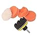 Imported Auto Car Drill Adapter with 5Pcs 3 Inch Buffing Pad Kit Polishing Compound RS.590.00
