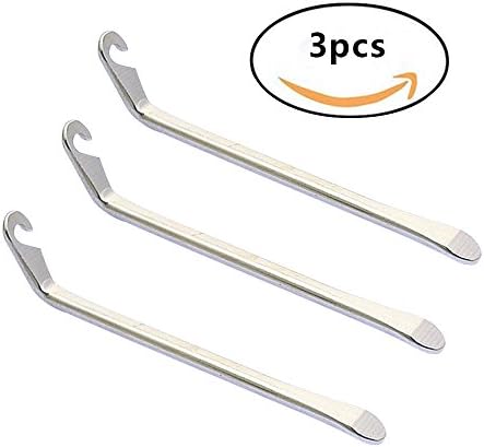 Espoy 3 Pieces Bike Tyres Repair Kits Bicycle Tire Levers Tools Remover Stainless Steel 120mm (Pack of 3)