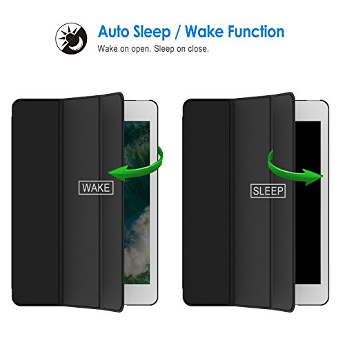 iPad Pro 12,9 Hülle, JETech Smart Case Hülle Schutzhülle Tasche mit Leichte Ständer und Auto Schlaf / Wach Funktion für Apple 12.9 iPad Pro 2015 Modell (Schwarz) - 4